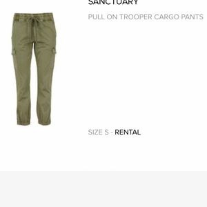 Sanctuary Olive Green Cropped Joggers size small